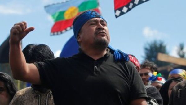 Hector Llaitul, leader of the Mapuche organization Coordinadora Arauco Malleco