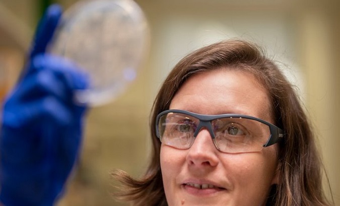 Scientist Caitlin Byrt at the Australian National University, 2022.