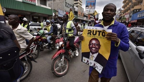Supporters of president-elect William Ruto in Nakuru, Kenya, Sept. 5, 2022.