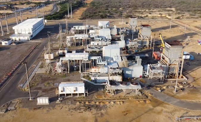 The electric service in the peninsula of Paraguaná, Falcón state, was fully reestablished after an attack on the Josefa Camejo Thermoelectric Plant. Sept, 10, 2022.