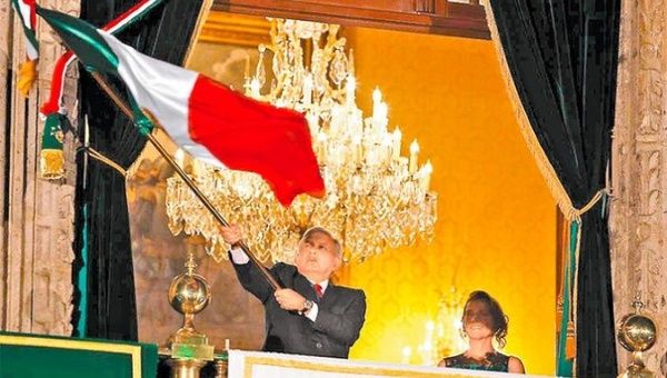 Mexican President during his speech on the 212th anniversary of the Grito de Dolores called for an early end to the conflict in Ukraine. Sep. 16, 2022.  