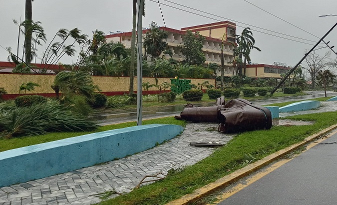 Effects of Hurricane Ian in Pinar del Rio, Cuba, Sept. 27. 2022.
