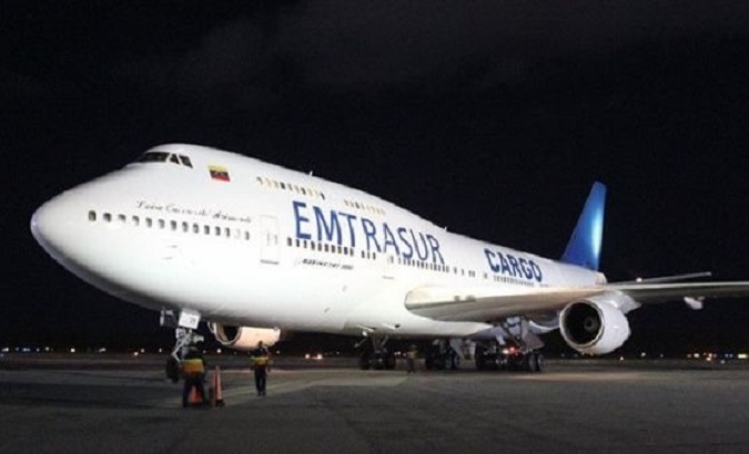 Venezuelan Boeing 747-300 retained in Argentine territory.