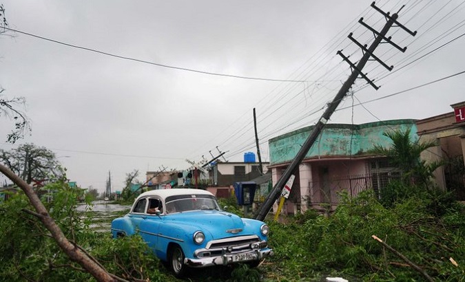 Damage caused by Hurricane Ian in Pinar del Rio, Cuba, Sept. 29, 2022.