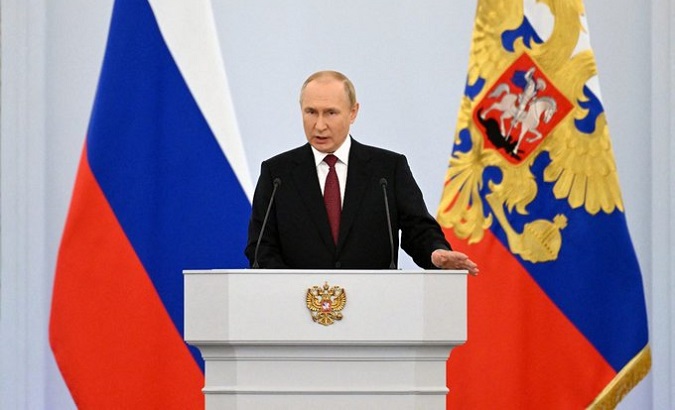 President Vladimir Putin, Moscow, Russia, Sept. 30, 2022.