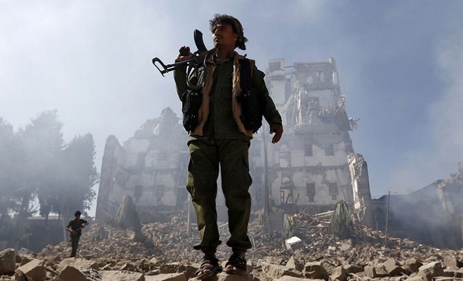 An armed man in Yemen, 2022.