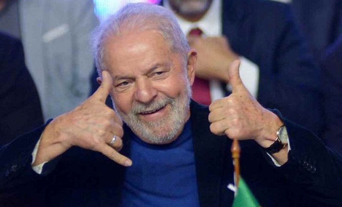 Workers' Party (PT) presidential candidate Lula da Silva, Brazil, 2022.