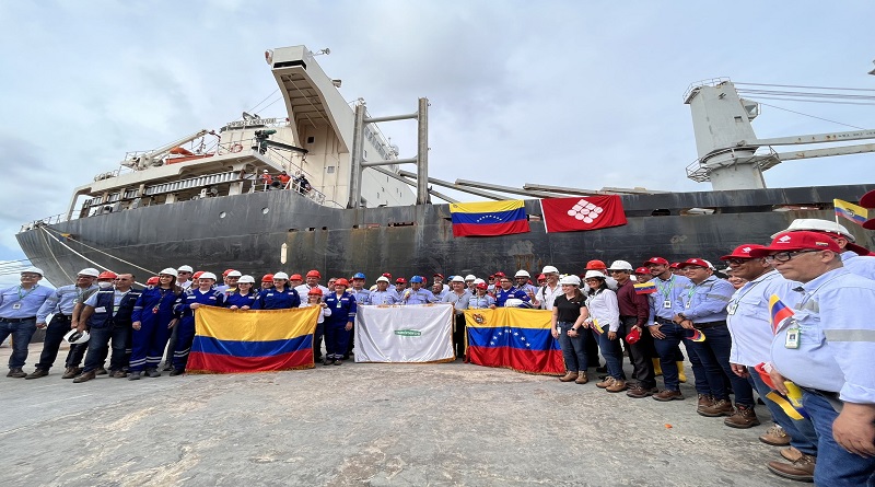Venezuelan ship brings ammonia to Colombia for fertilizer