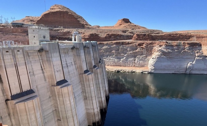File photo of Glen Canyon Dam, Arizona, U.S.