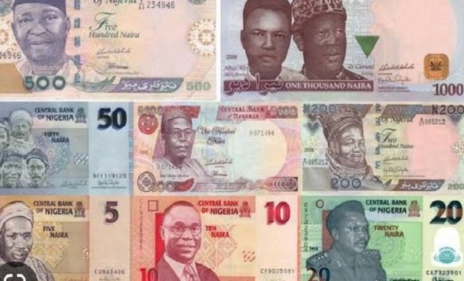 Nigerian current banknotes.
