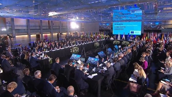 The III Meeting of CELAC-EU Foreign Ministers took place at the Kirchner Cultural Center in Buenos Aires, Argentina. Oct. 27, 2022. 