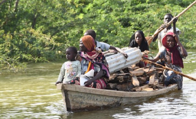 Climate refugees in Cameroon, Oct. 2022.