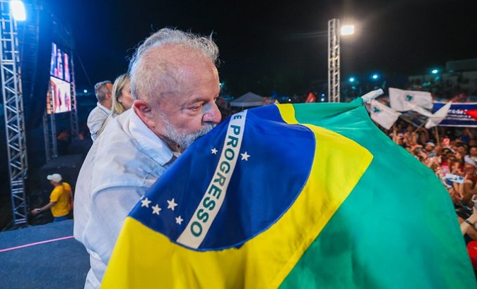 Workers' Party presidential candidate Lula da Silva, Oct. 27, 2022.