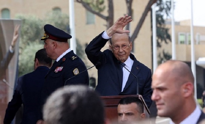 Former President Michel Aoun, Oct. 30, 2022.