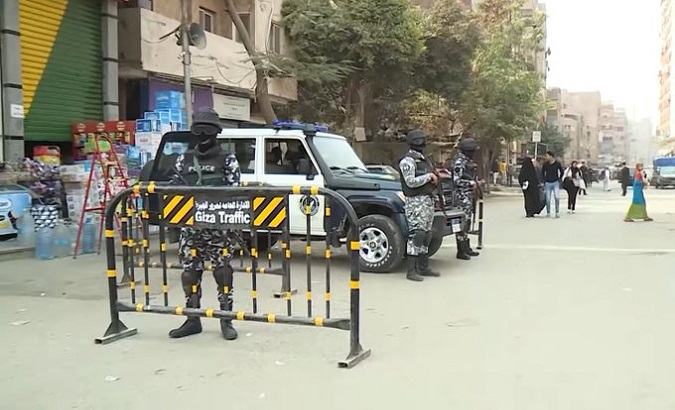 Anti-riot police in Egypt, 2022.