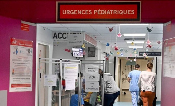 Pediatric emergency room at a French hospital, 2022.
