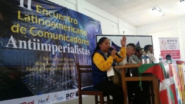 File photo of the Second Meeting of Anti-Imperialist Journalists in Bolivia.