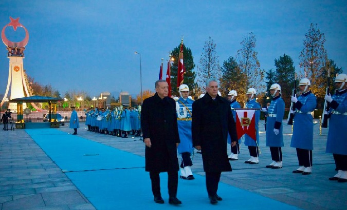 Türkiye's President Recep Tayyip Erdogan (L) & Cuban President Miguel Diaz-Canel (R), Ankara, Nov. 23, 2022