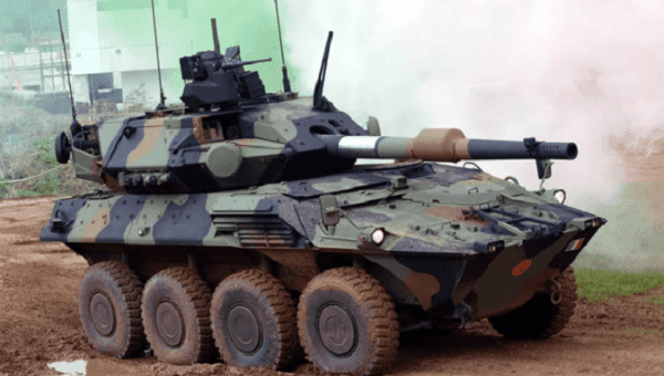 A Centauro II armoured vehicle.