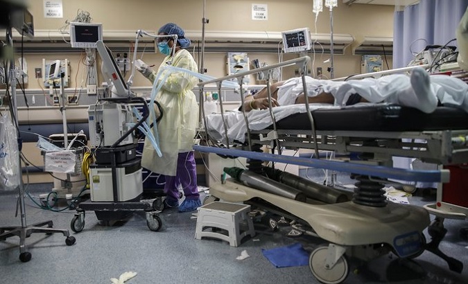 Hospital ward in California, U.S., 2022.