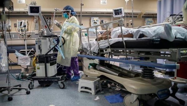 Hospital ward in California, U.S., 2022.