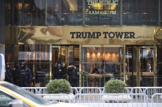Photo taken on Jan. 8, 2018 shows the Trump Tower in New York, the United States.