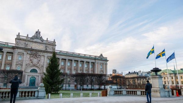 Swedish Parliament in Stockholm, Jan. 1, 2023.