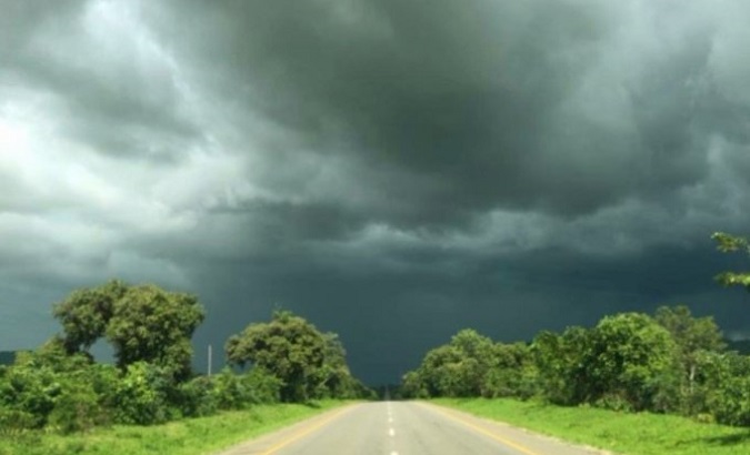 Image of a rainstorm in Zimbabwe, Jan. 4, 2023.