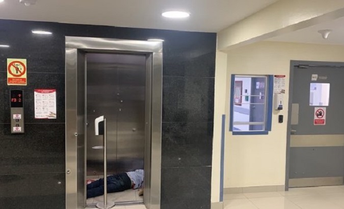 Crime scene inside a hospital in the Kennedy neighborhood, Guayaquil, Ecuador, Jan. 11, 2023.