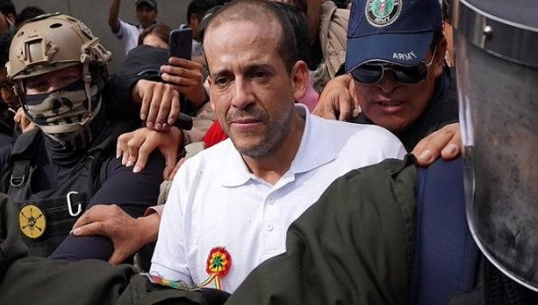 Luis Fernando Camacho is arrested and charged for his participation in the 