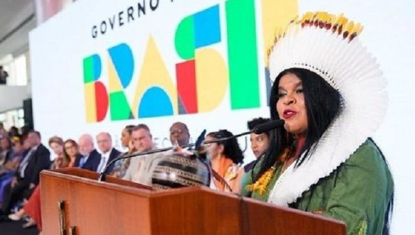 Brazil's Indigenous Peoples Minister Sonia Guajajara, Jan. 16, 2023. 