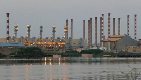 Abadan oil refinery in Iran, 2019.