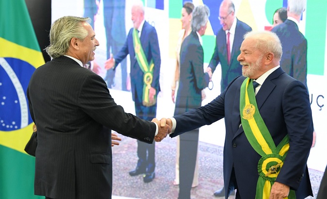 Fernandez and Lula will participate together with the other heads of state, representatives and invited delegations in the VII Summit of Presidents of Celac, to be held at the Sheraton Hotel in Retiro. Jan. 22, 2023.