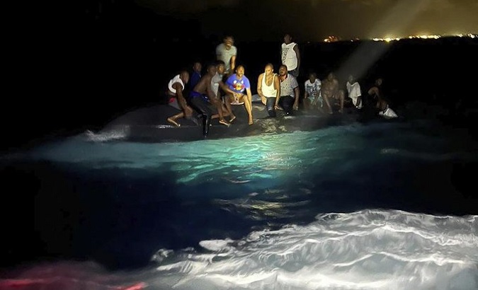 Haitian migrants who capsized in waters near the Bahamas, July 24, 2022.