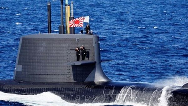 A japanese submarine.