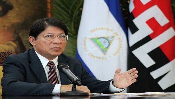Nicaraguan Foreign Affairs Minister Denis Moncada. 