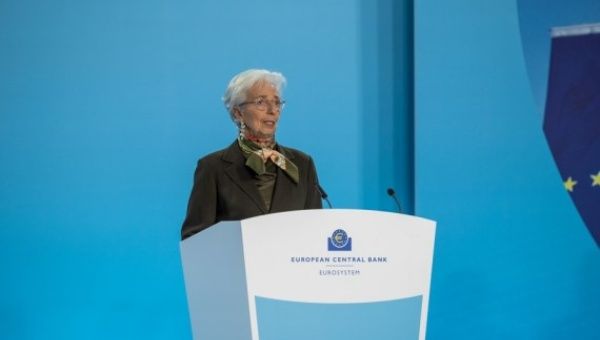President of the European Central Bank (ECB) Christine Lagarde attends a press conference in Frankfurt, Germany, Feb. 2, 2023.