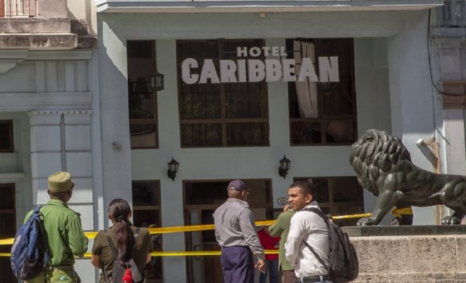 The explosion occurred on the fifth floor of the Hotel Caribbean at 10:40 a.m. local time. Feb. 13, 2023.