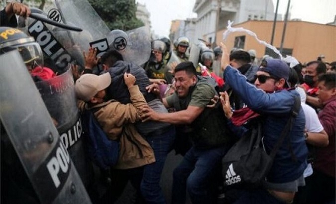 Since last December 7, following the dismissal of former president Pedro Castillo, Peru has been experiencing nationwide social protests. Feb. 15, 2023.