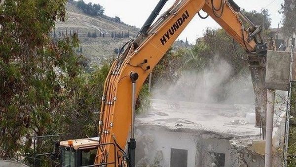 Israeli occupation forces systematically carry out house demolitions and arbitrary and forced displacement of Palestinians in the West Bank. Feb. 17, 2023. 