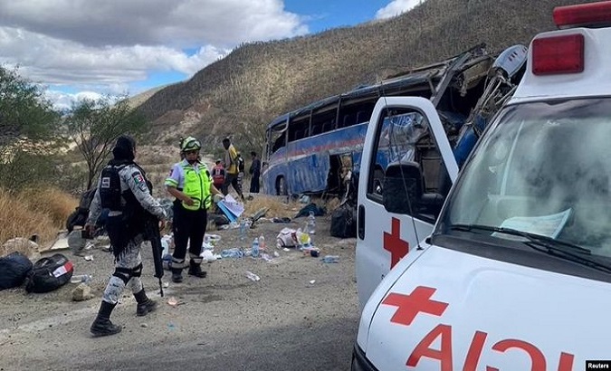 15 people died at the time of the accident on the Oaxaca-Cuacnopalan highway, Puebla, at kilometer 88. Feb. 20, 2023.