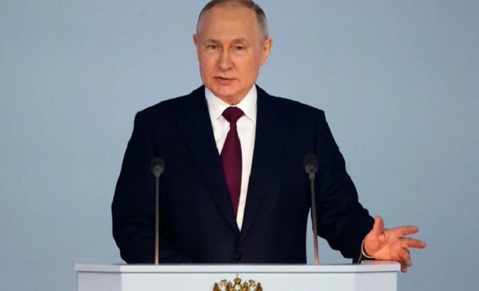 Russian President Vladimir Putin, Feb. 21, 2023.
