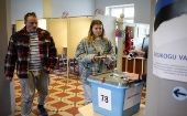 Citizens cast their votes in the parliamentarian elections, Estonia, March 5, 2023. 