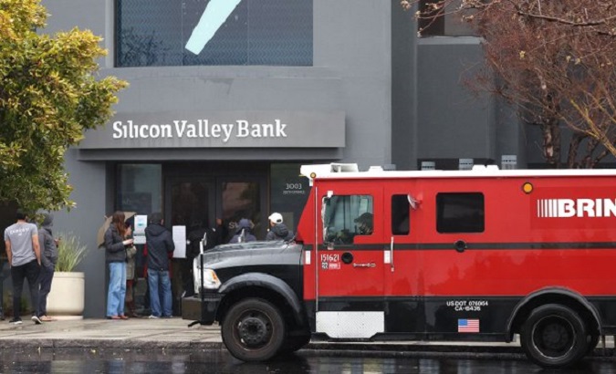 A branch of Silicon Valley Bank in the U.S.