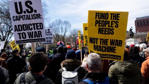 Anti-war demonstration in Washington, D.C., U.S., March 18, 2023.