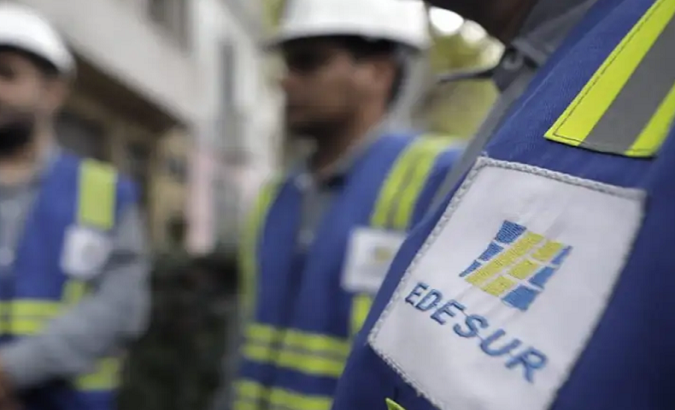 Workers of the energy distribution company Edesur, Argentina.
