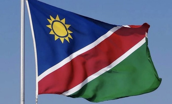 Flag of Namibia.