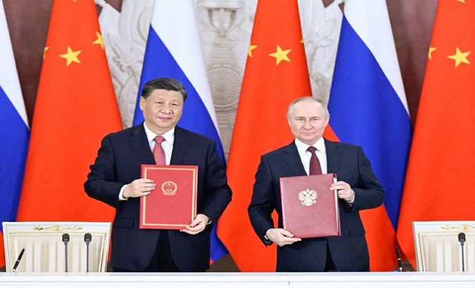 Chinese President Xi Jinping and Russian President Vladimir Putin. Mar. 21, 2023.