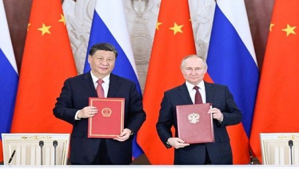 Chinese President Xi Jinping and Russian President Vladimir Putin. Mar. 21, 2023. 