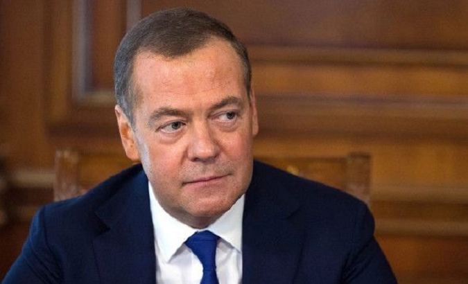 Russian Security Council Deputy Chairman Dmitry Medvedev. Mar. 24, 2023.